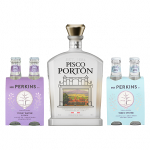 Pisco Portón 750ml + 08 Mr Perkins 200 ml